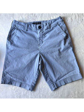 Aeropostale Shorts Mens 28 Steel Blue Chino Stretch Casual